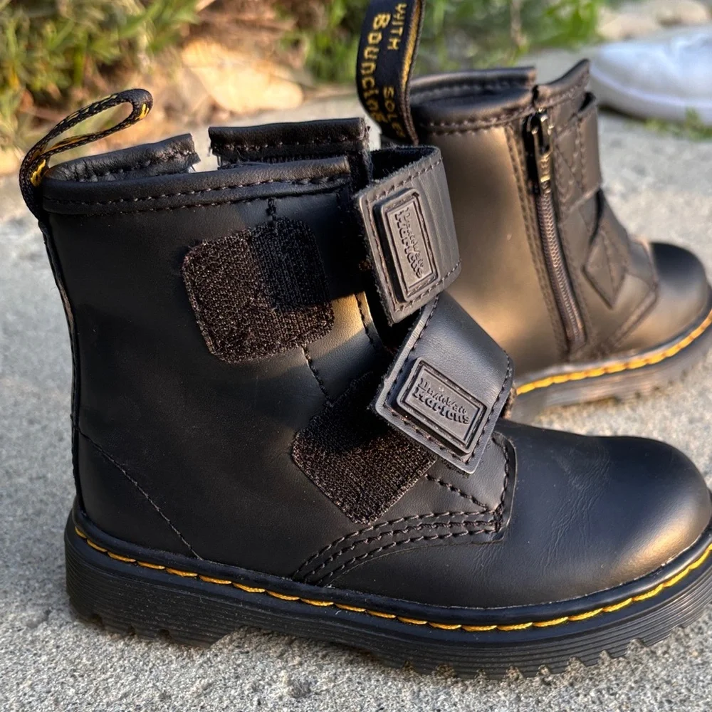 Dr. Martens Junior 1460 Double Strap Leather Boots - Like New